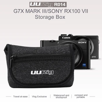 

UURig R014 Vlog Camera Case Sony Rx100 VII Canon G7x Mark III Anti-Scratch Waterproof Portable Carrying Storage Bag Soft Box