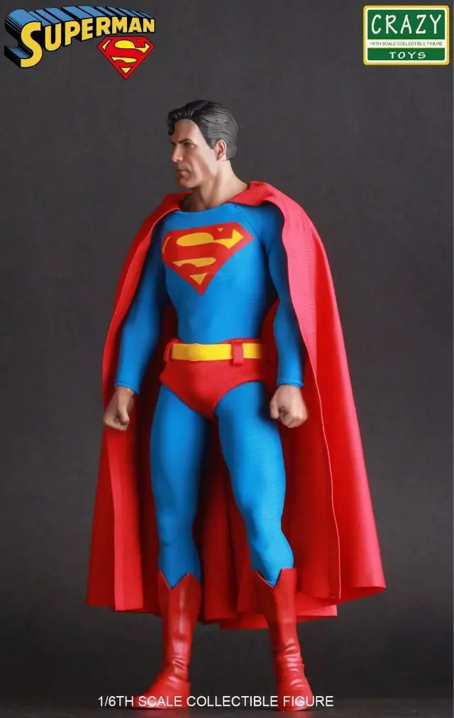 

Excellent Man Toy Garage Kit Birthday Gift Film Version Model Crazy Toys 12-Inch Superman
