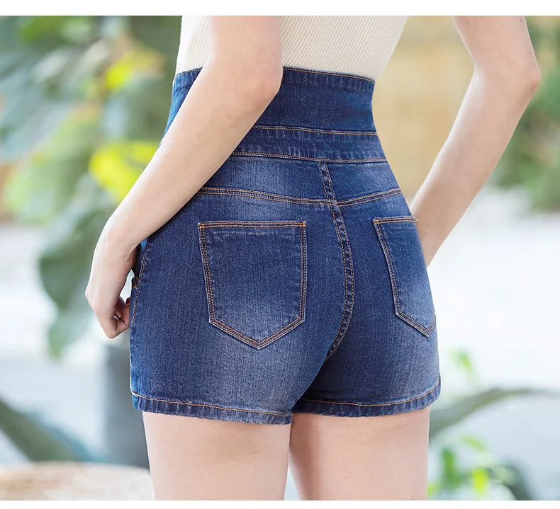 Woman Summer Short Jeans High Waist Pants Lady Sexy Trouser Casual Zipper Fly Short Pants