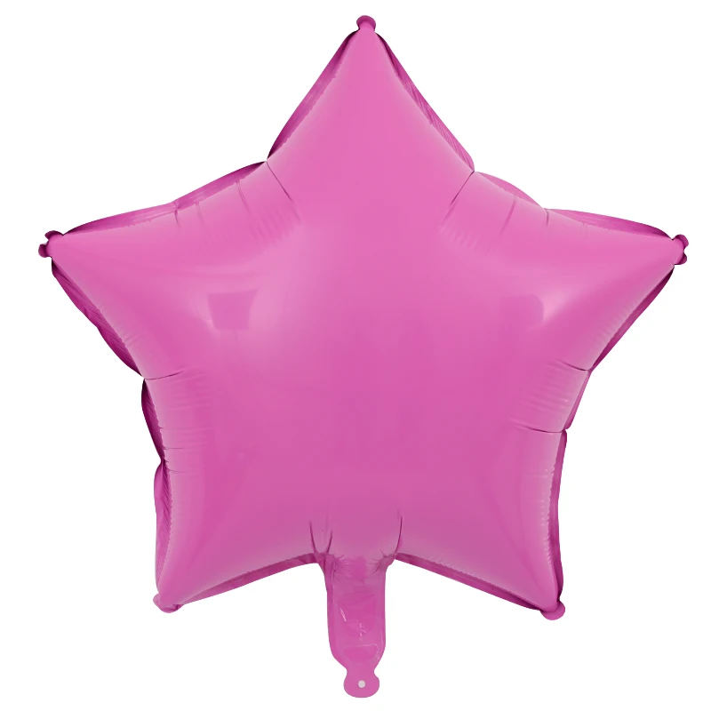 candy pink 10 шт. 18 дюймов Звездные шары на день рождения, свадьбу, вечеринку, 1st baby shower украшение, надувные гелиевые детские игрушки, фольгированные подарочные шары - Цвет: candy pink