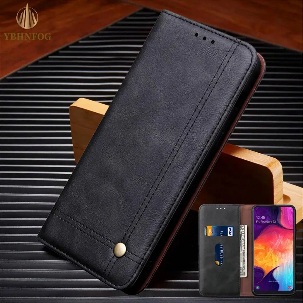 Кожаный флип чехол в стиле ретро с магнитной застежкой для OPPO Realem C3 5 Pro 5S 6i Q X2 C11