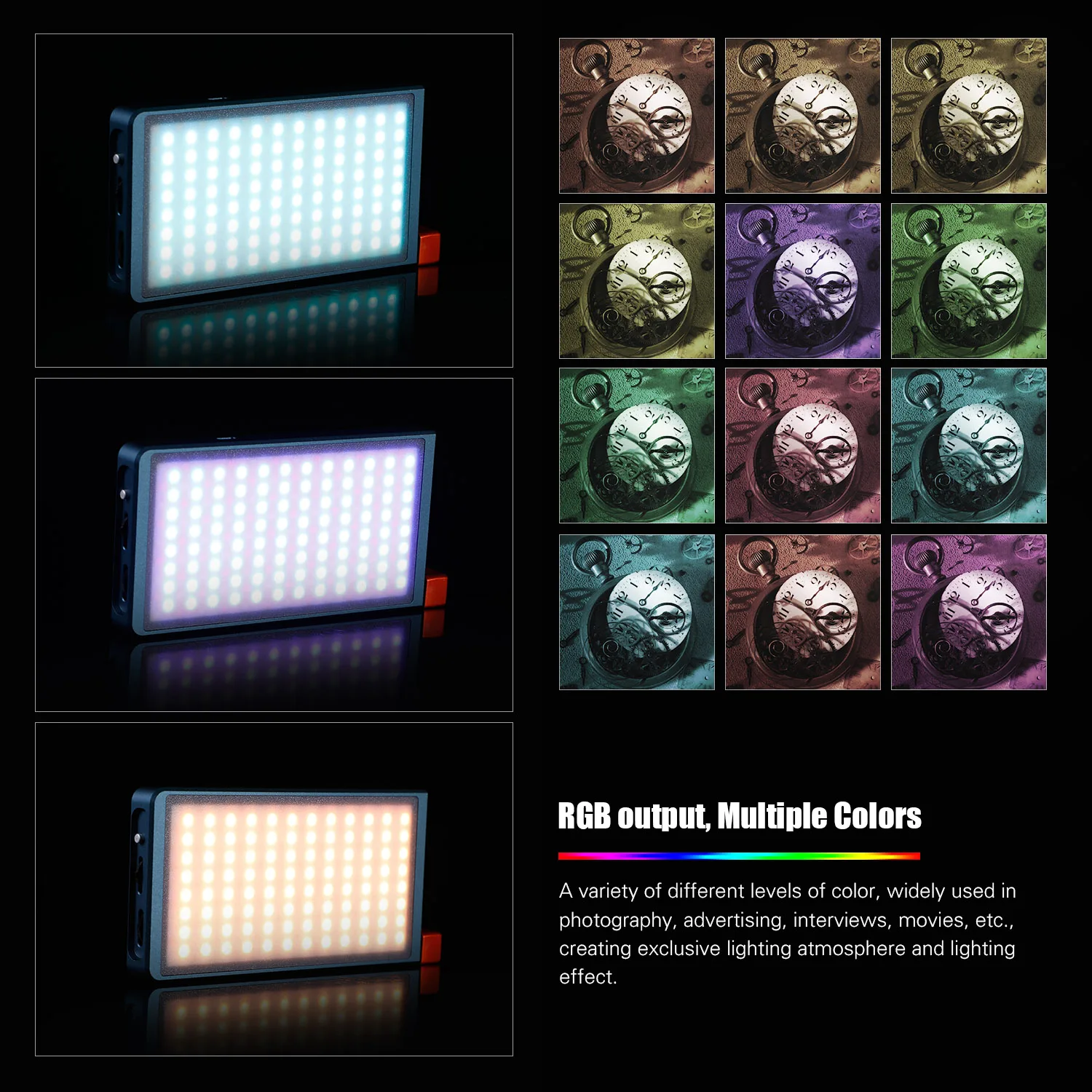 FalconEyes F7 светодиодный светильник для камеры RGB полноцветный видео Лампа карманный размер несколько эффектов аксессуары для профессиональной фотографии