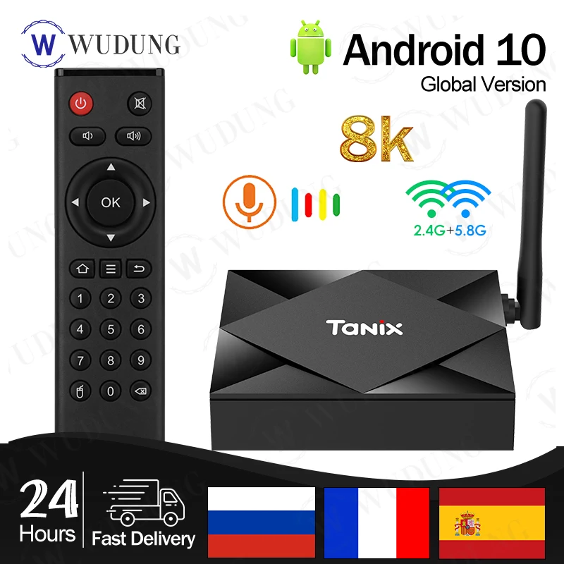ТВ-приставка Tanix TX6S Android 10 0 4 + 32/64 ГБ ядра H.265 4K 2 8 Гб | Электроника