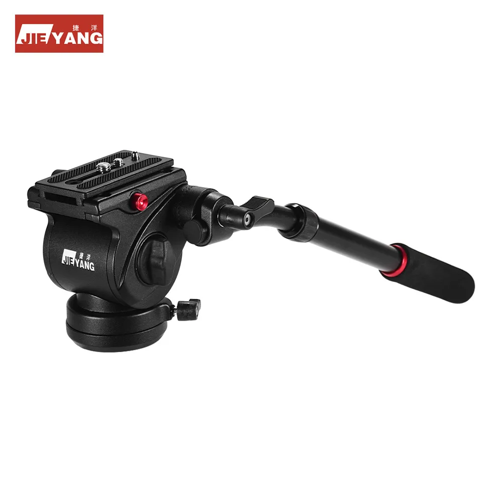 JIEYANG Professional жидкая головка штатива с ручкой для штатива монопод слайдер для Canon Nikon sony DSLR ILDC камера