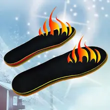 Практичные зимние уличные стельки для спортивной обуви с электрическим нагревом для ног с usb-зарядкой, регулируемые Зимние Стельки С Подогревом