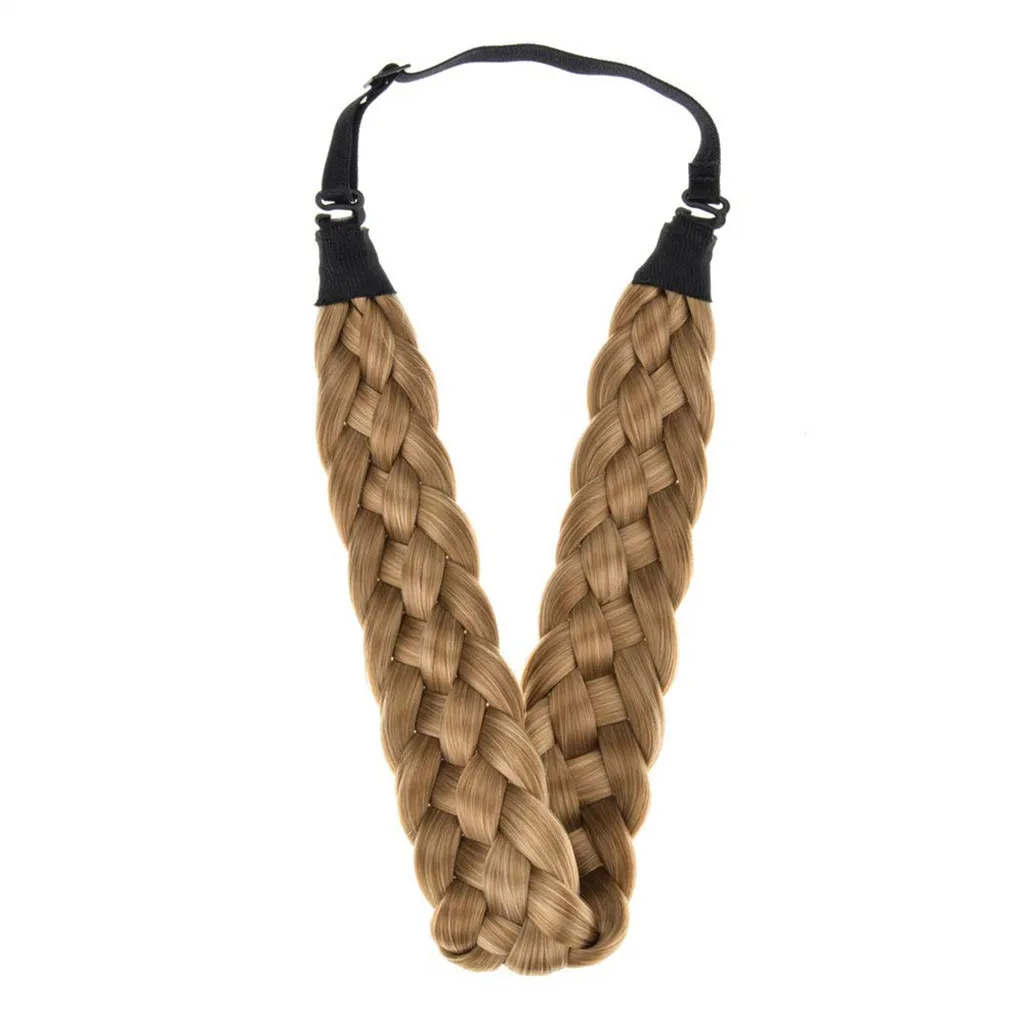JAYCOSIN Accessory Trendy Wild Lady Synthetic Wig Braided Hair Band Design Simple Elastic Twist Headband Princess Hair 1217#2