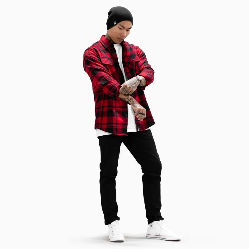 Мужская рубашка в клетку рубашка camicas Social Осенняя мужская модная клетчатая рубашка с длинными рукавами Мужская Повседневная рубашка в клетку на пуговицах