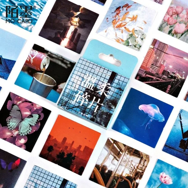 1 Box Cute Stationery Stickers Scrapbooking Diary Kawaii Coffee Plant Stickers Diy Vintage Decorative Stickers School Supplies S0006-3