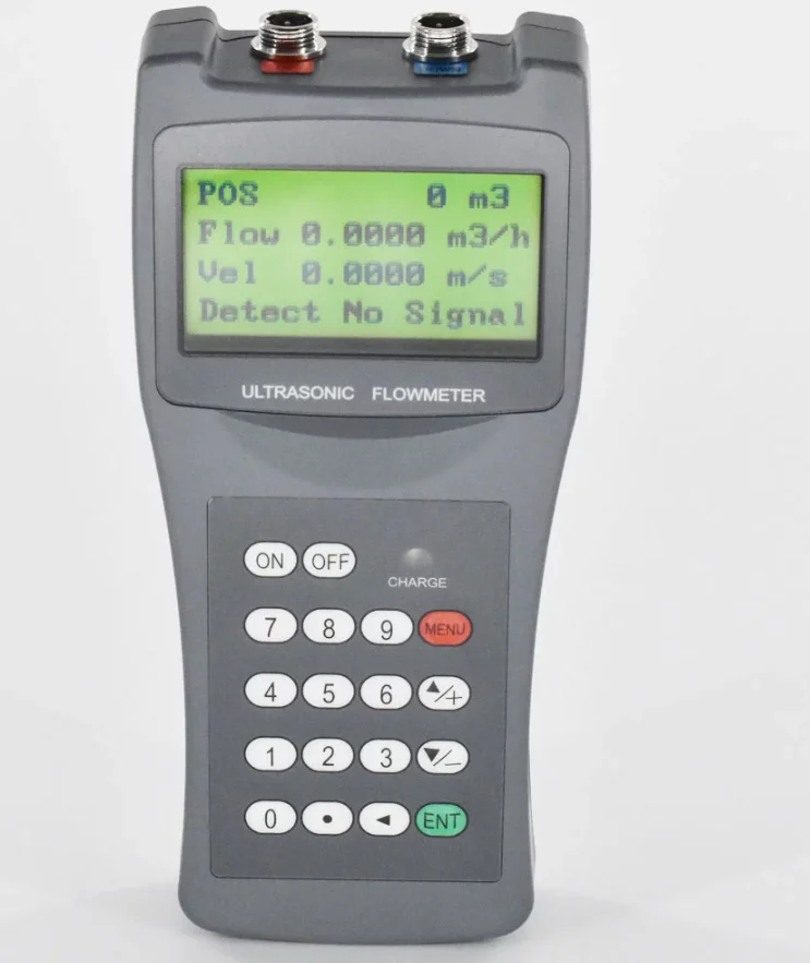 Портативный ультразвуковой расходомер воды цифровой Датчик Счетчик индикатор