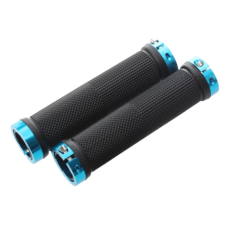 

2 X Handle Handlebar Grip Lock-on for Bike Bicycle Blue