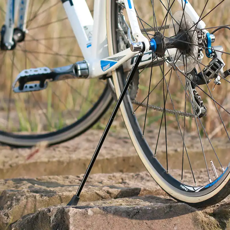 Rockbros炭素繊維自転車キックスタンド滑り止めクイックリリース折りたたみ駐車ラック自転車フットサポートmtbロードバイクスタンドbmx キックスタンド Aliexpress