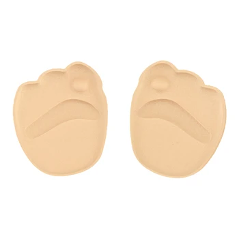 

Sponge 4D Forefoot Front Pad Half Insoles Anti Slip Cushion Beige