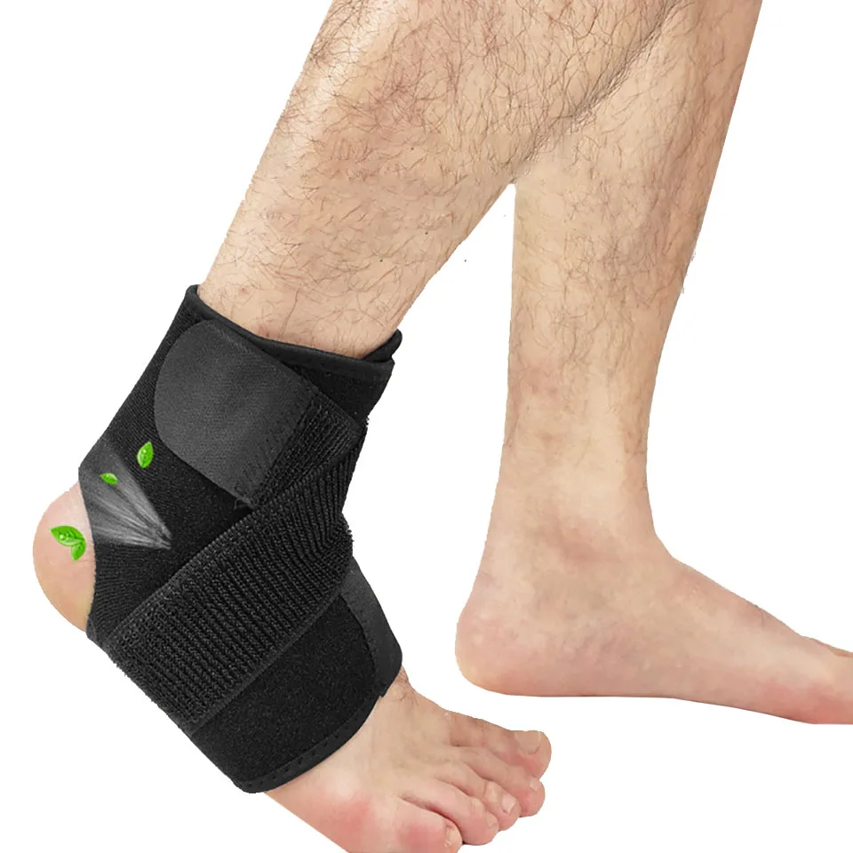 Supporto for cavigliera di Sicurezza Gym Gym Running Protezione Piedi Bandaggio Piedi Elastico Brace Brace Black Band Anti-Slip Sport Sport Assistenza Fitness Color : A, Size : S