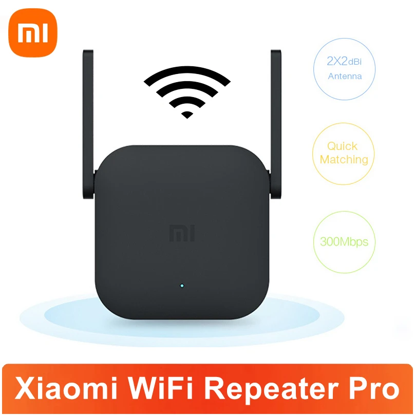 Global Version Xiaomi Mi WiFi Repeater Pro 300M Amplifier Network Expander Router 2.4G Power Extender Roteador 2 Antenna | Электроника