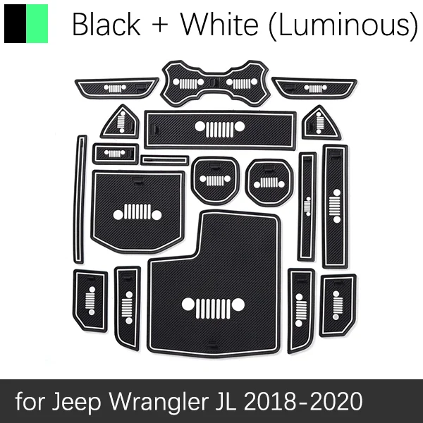 Грязный коврик для Jeep Wrangler JL Sport S Sahara Rubicon, аксессуары для двери, паз, слот для ворот, противоскользящая подставка