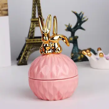

Delicate Ceramic Candies Jar Storage Container Lovely Jewelry Box Christmas Party Candy Box Birthday Party Kids Gift
