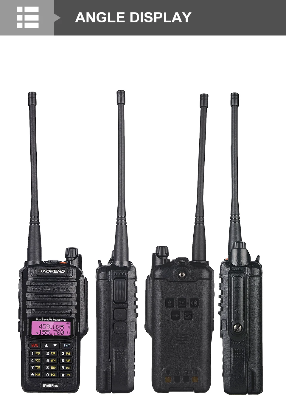 Распродажа! Высокая мощность 10 Вт Baofeng UV-9R Plus Walkie Talkie IP67 водонепроницаемый двухдиапазонный FM HF трансивер 10 км радиопередатчик