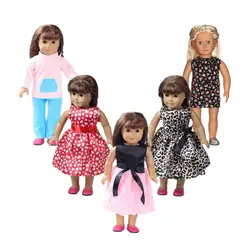 Vêtements mignons à la mode pour poupée nouveau né fille américaine, accessoires de 18 pouces (46cm) 