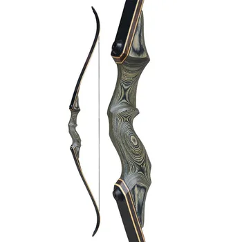 60inch 30-60lbs Archery Recurve Bow Black Hunter Bow Lamination Bow Limbs Right Hand Bow Outdoor Sports Hunting Accessories 2
