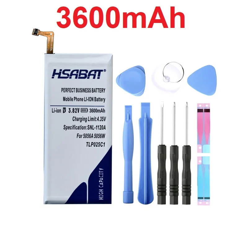 

HSABAT 3600mAh TLP025C2 TLP025C1 Battery For Alcatel One Touch POP 4 Plus 4+ OT-5056D 5056O 5056N 5056A 5056W