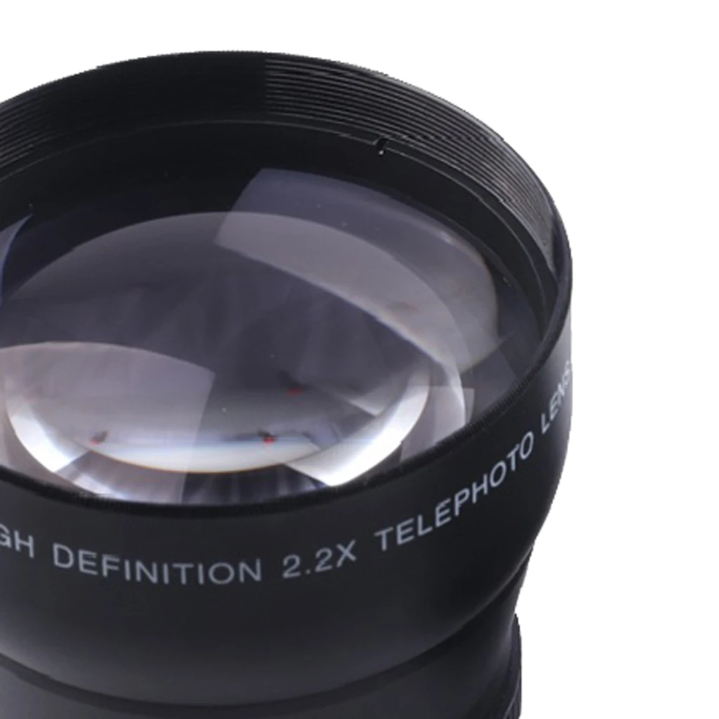 58 мм 2.2x Увеличение телеобъектив для Canon Nikon sony цифровая зеркальная камера 18-55 мм Универсальная
