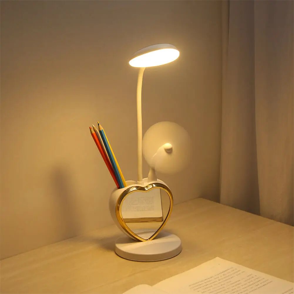New Festive or Party Supplies LED AdjMtable Light Eye-Caring Table Lamp With USB Charging Port Desk Lamp - Цвет: B