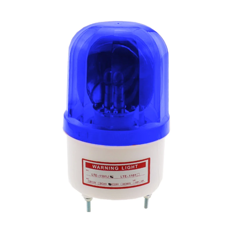 Lámpara de luz de advertencia giratoria para LTE-1101 Industrial, luz indicadora de 12V/24V, 110V/220V, color rojo, amarillo, verde, azul
