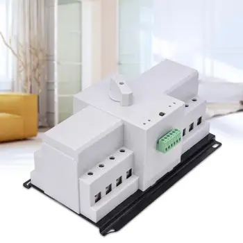 

Mini ATS 400V 4P Automatic Transfer Switch Electrical Selector Switches Dual Power Switch Din Rail Type ATS 10A