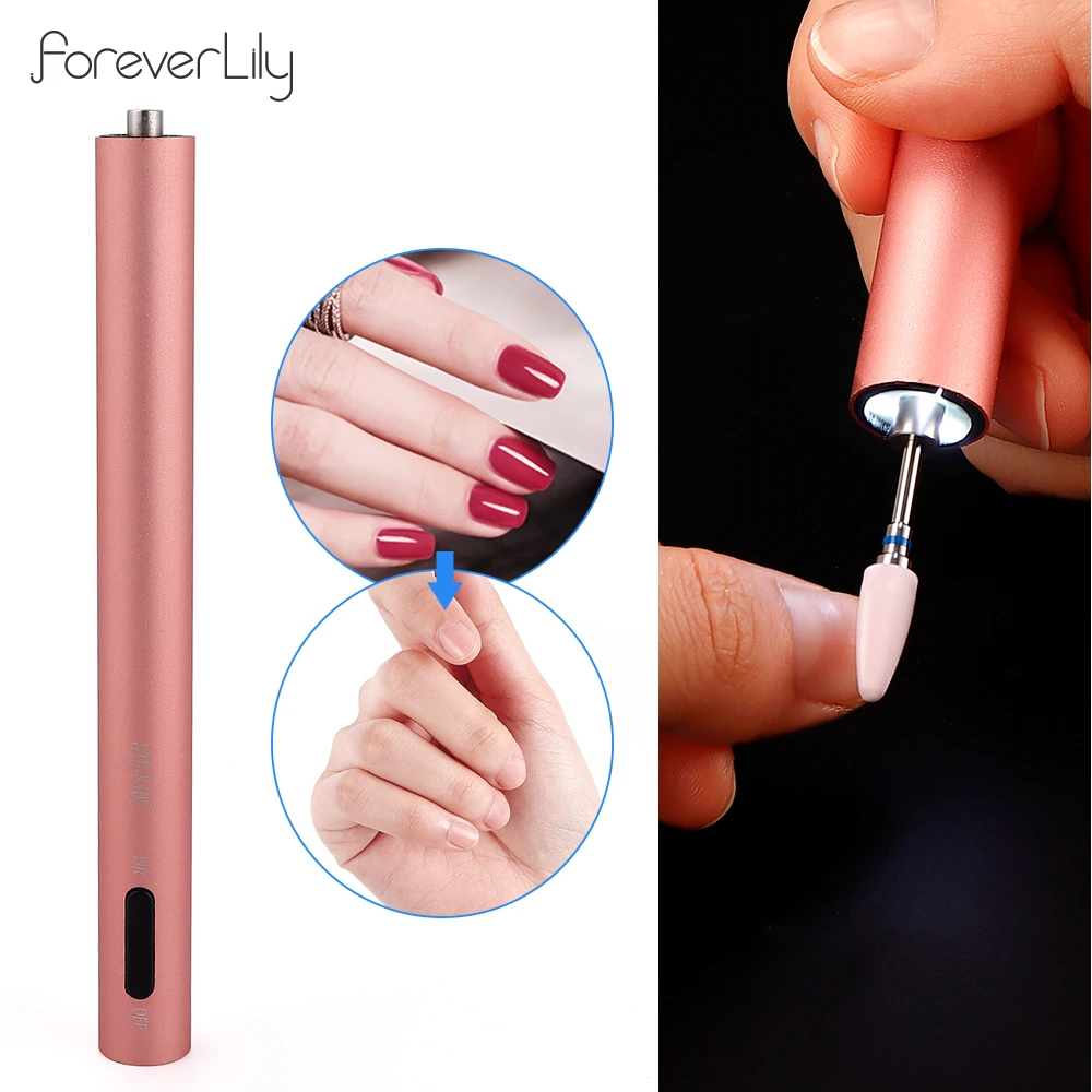 100rpm Mini Nail Drill Pen Nail Gel Polishing Pen Manicure Grinding Tool With 6pcs Nail Drill Bits Usb Portable Nail Salon Electric Manicure Drill Aliexpress