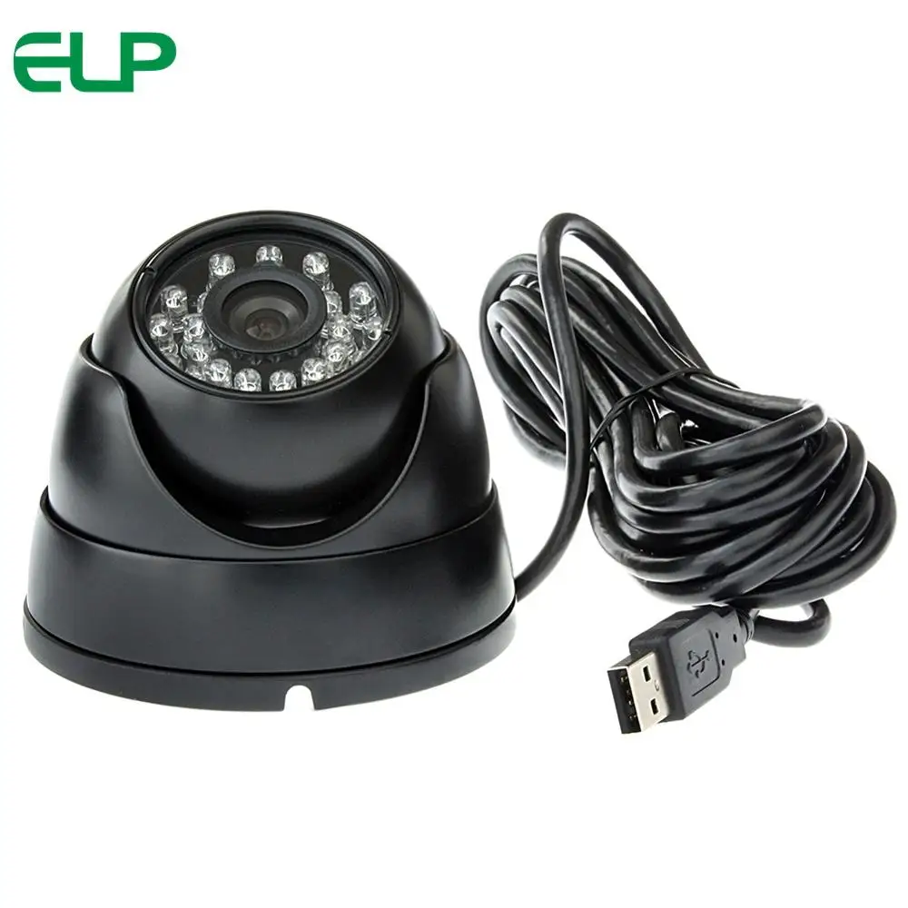 ELP водонепроницаемая купольная USB камера VGA 640X480 ov7725 веб-камера с фиксированным фокусом ночного видения USB2.0 модуль камеры