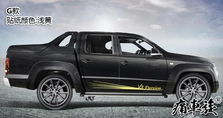 Автомобильный стикер для Volkswagen AMAROK кузова, внешняя декоративная наклейка AMAROK Pickup, стикер для кузова, модификация