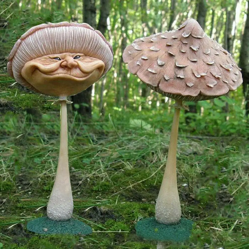 Figure de champignon Décoration de jardin Ornement de jardin