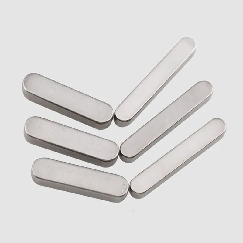 Round Ended Feather Key Drive Shaft Parallel Keysteel A2 Stainless Steel M3 M4 stainless steel parallel key