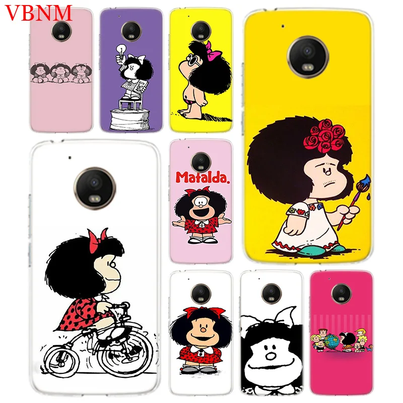 

Mafalda Cover Phone Case For Motorola Moto G7 G6 G5S G5 E4 Plus G4 E5 Play X4 Patterned Customized Coque