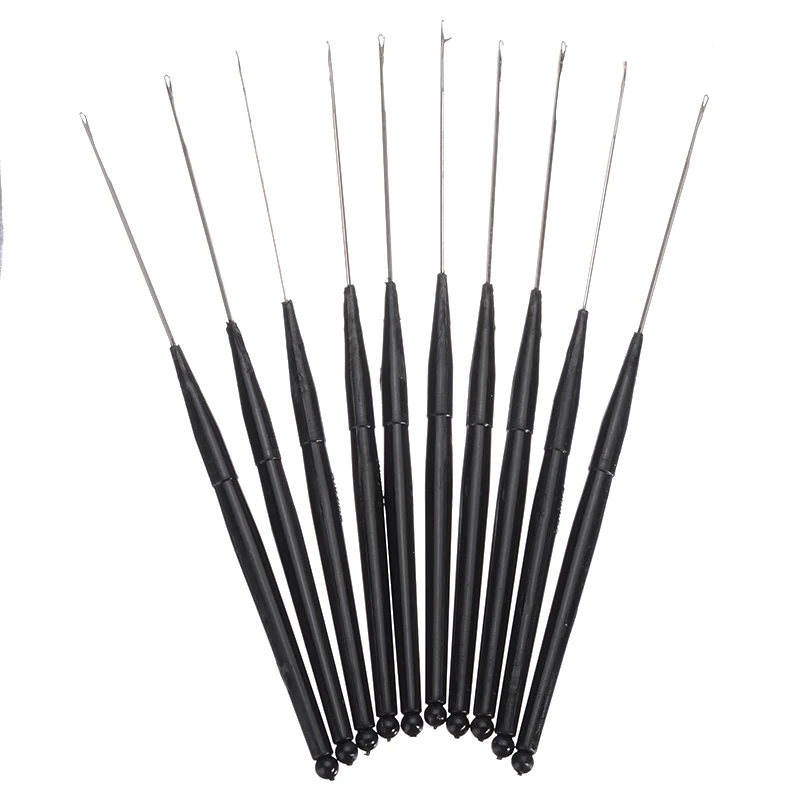 10pcs 165mm Length Crochet Hook Needle Plastic Handle For Hair/Micro Braid Needle Dread Lock Maintaining