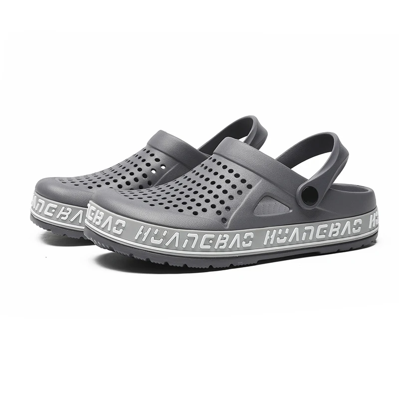 Мужские сандалии из мягкой пены с эффектом памяти черные или синие без шнуровки