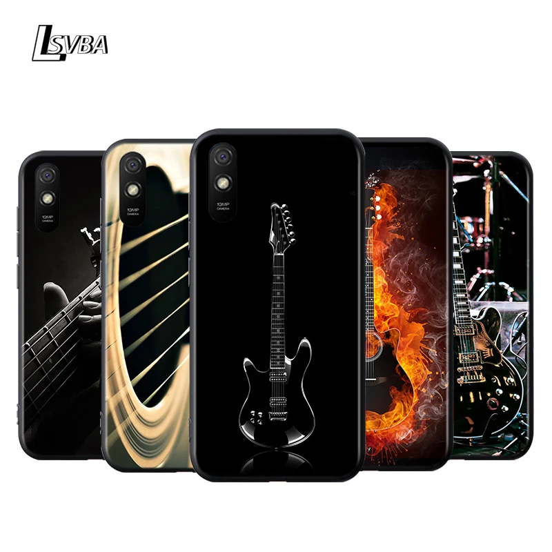 

Bass Guitar Strings For Xiaomi Redmi K30 Ultra 10X 9C 9A 9 Prime GO K20 8A 8 7A 7 S2 6A 6 5 4X Pro 5G Black Phone Case