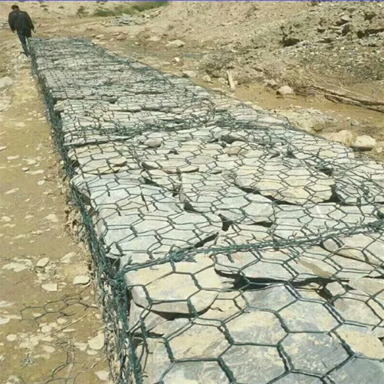 

[Gabion] Plastic Coated Ecology Green Shore Cage Water Conservancy Engineering Protective Mesh Levees Reinforced Gabion