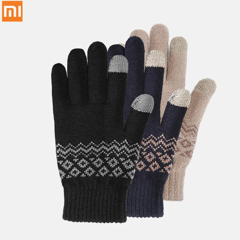 Новые Теплые бархатные перчатки Xiaomi Mijia Youpin FO для сенсорного экрана с бархатным