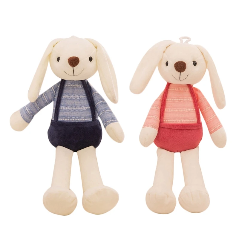 

2Pcs 40cm Cute Bunny Plush Rabbit Toy Soft Cloth Stuffed Rabbit Easter Gift Decor Baby Appease Toys for Children Kids New Year G