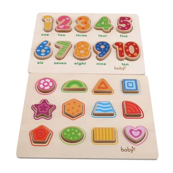 

Wooden Geometric Shapes Blocks Toy Baby Montessori Sorting Math Bricks Preschool Learning Educational Game Baby Toddler Toys