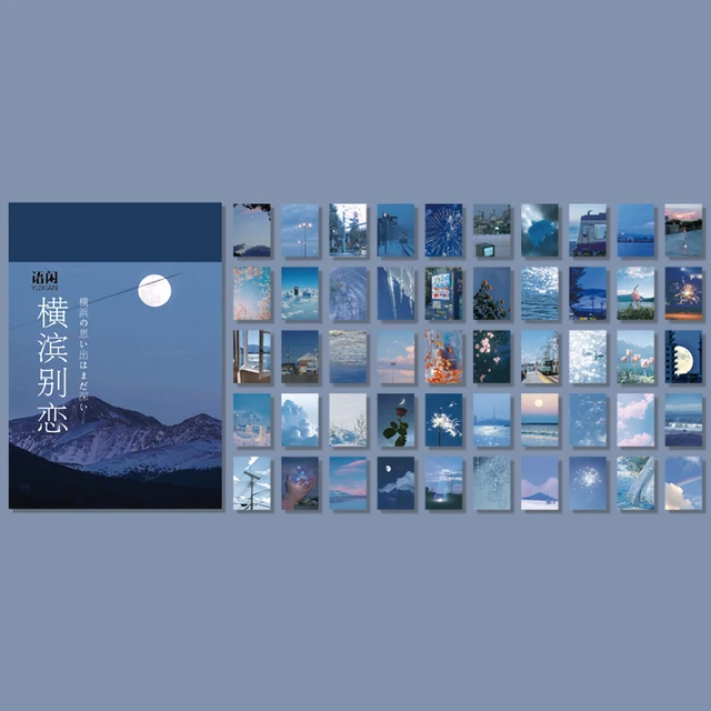 Warm 50pcs/lot INS Natural Scenery Stationery Stickers Aesthetic Travel Book Cute Craft Diary Ablum Bullet Journal Scrapbooking B