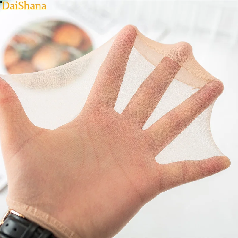 20pcs=10Pairs Summer Bamboo Female Short Socks Free Size Women Socks Tink Crystal Transparent Silk High Quality Socks Girl Ankle