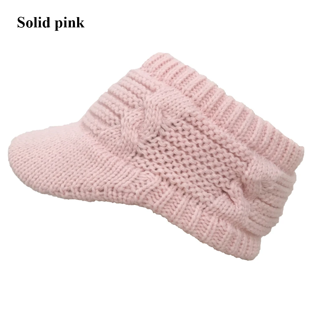 Модная женская бейсбольная кепка с конским хвостом, зимняя теплая шерстяная вязаная шапка, Свободный Топ, эластичная шапочка, шапка s, уличная Лыжная шапочка, вязаная шапка