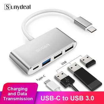 

USB C HUB Type C USB 3.0 Splitter USB HUB USB-C 3.1 Multi Port Dock Adapter for Macbook Pro Air iMac PC computer Accessories