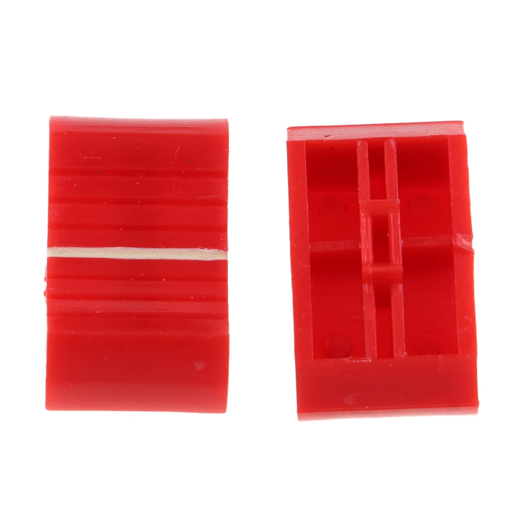 200 Pieces Touch Sensitive Slider Mixer Fader Knob Caps 4mm Slot