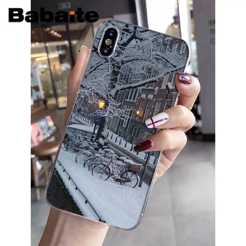 A7 Babaite красивый travek зимний восходящий узор чехол для телефона для iPhone 8 7 6 6S Plus X XS MAX 5 5S SE XR 11 11pro 11promax - Цвет: A7