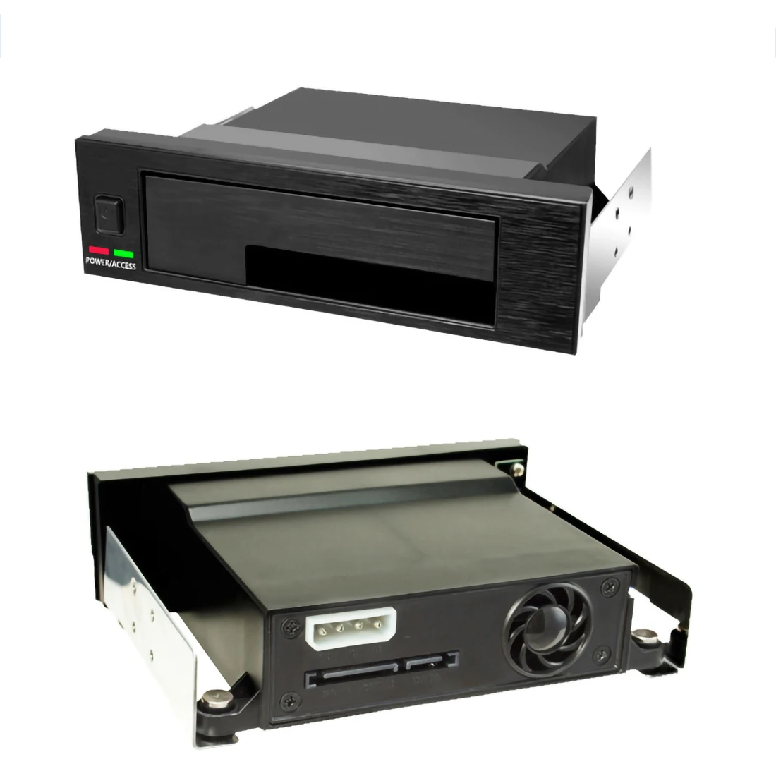 Internal Single Bay Tray-Less Mobile Rack Enclosure LED Indicator Support Hot-swap for 2.5 3.5 Inch SATA HDD
