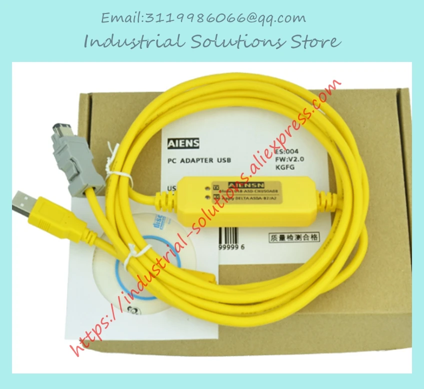 ASD-CNUS0A08 совместимый OEM кабель для ASDA-B2 ASDA-AB сервопривод ПК Кабель для программирования - Цвет: Серый