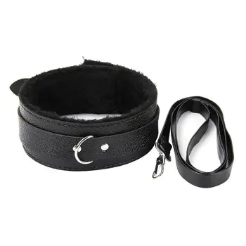 BDSM Products BDSM Sex Spank Tools Sex Toys Bondage Tape Faux Leather Neck Collar Leash Restraint Slave Adult Game for Couples 5